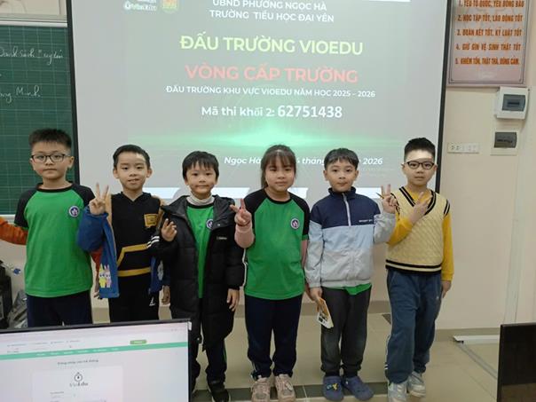 SÔI NỔI ĐẤU TRƯỜNG VIOEDU: HỌC SINH KHỐI 2 TRƯỜNG TIỂU HỌC ĐẠI YÊN TỰ TIN TỎA SÁNG